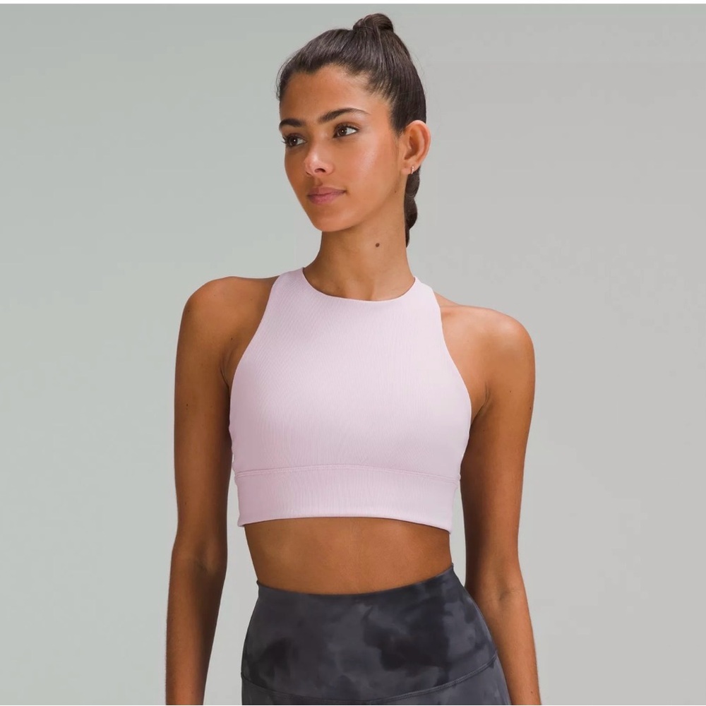 Lululemon Women's Align High Neck Pink Sports Bra